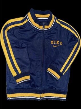 Polo by Ralph Lauren & Nike Navy and Yellow Kids Track Jacket Size 2!!!